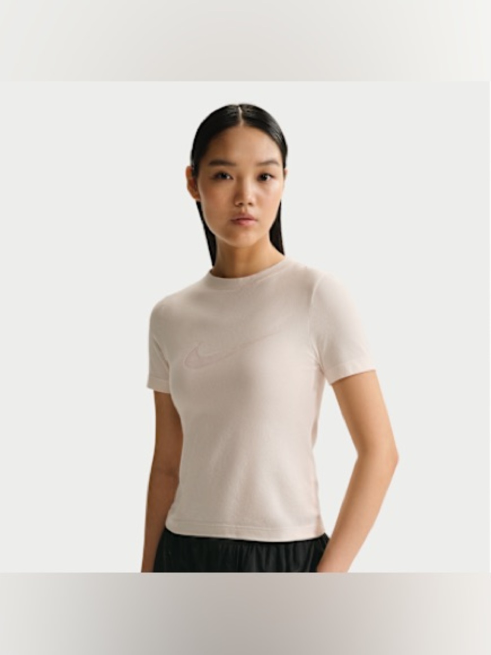 NEW! Women’s Nike Sportswear Slim Short-Sleeve Burnout Logo Top - Size M